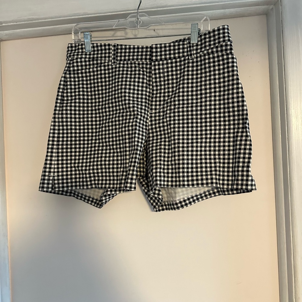 Old navy pixie high rise Black and White Checkered Shorts 14